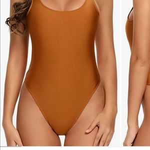 80s/90s Inspired High Cut Low Back One Piece